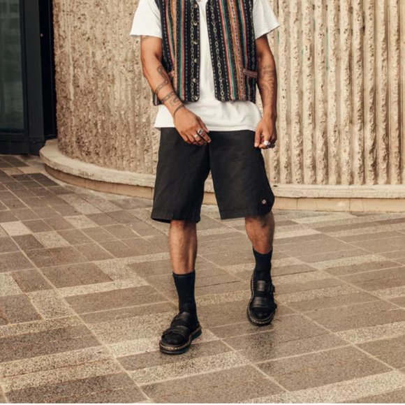 NWOT Dr. Martens Chilton Leather Men's Slide Sandal in Black Size 8M #131 - Picture 7 of 16